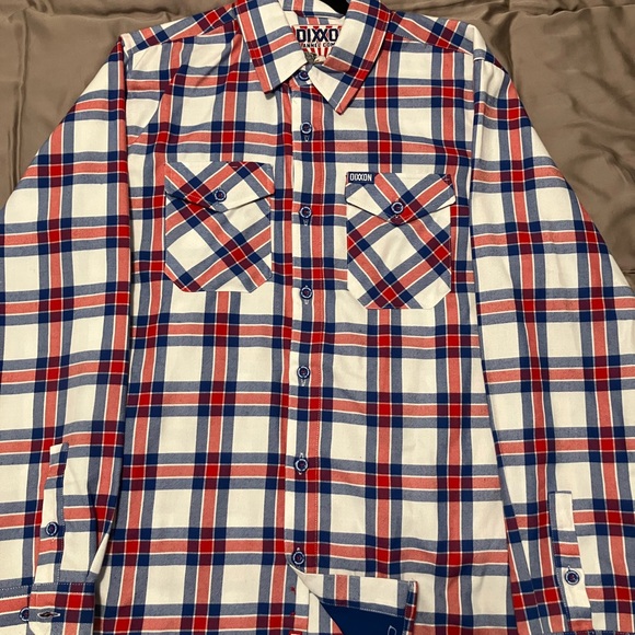 Dixon Red and Blue Plaid Shirt sz M - Picture 2 of 7